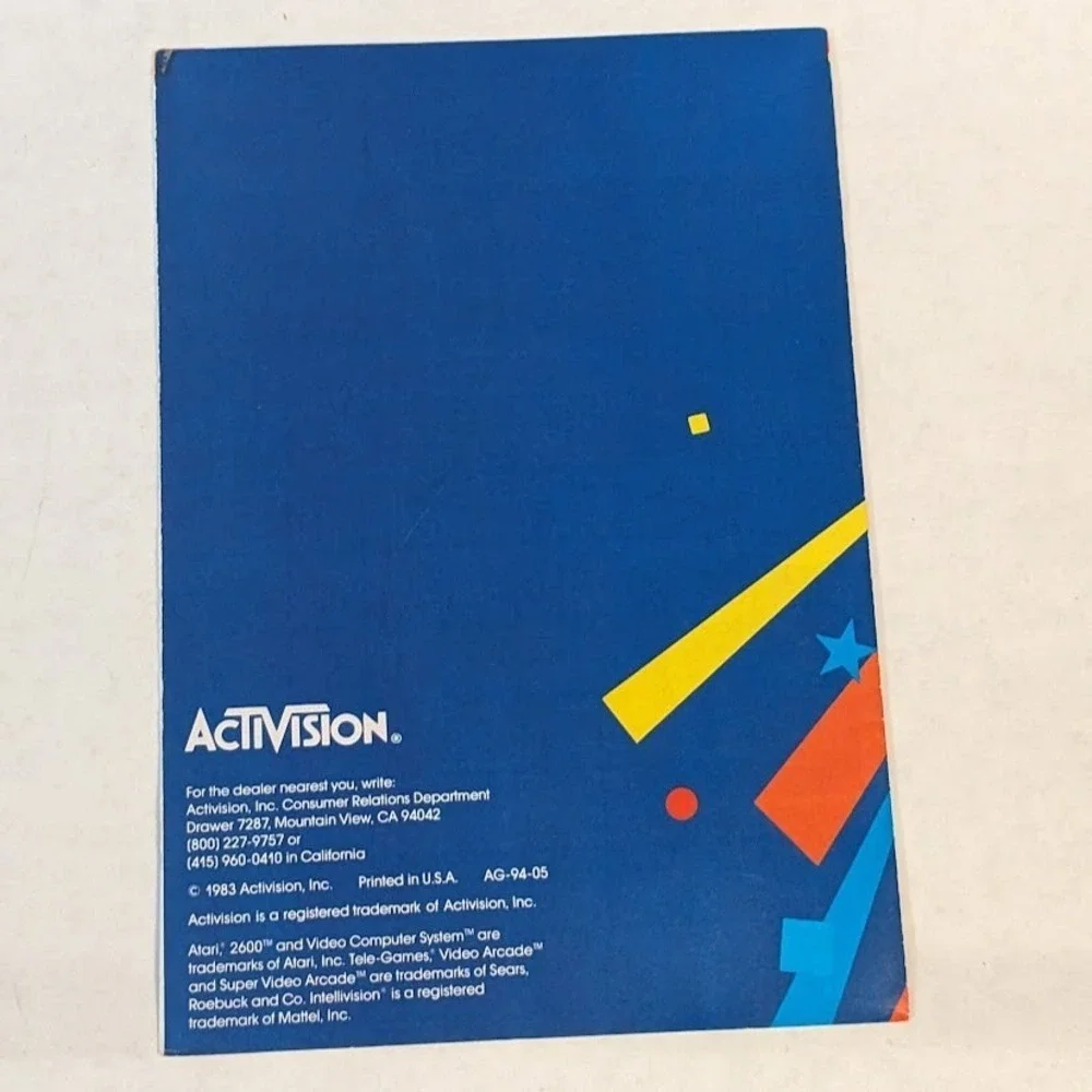 Vintage Atari Video Game Cartridge Mini Product Catalog Game Insert Lot 1982-83‎